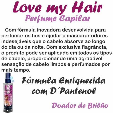 10 Perfume Para Cabelos 120 ml Love My Hair Hábito Cosméticos - Foto 2