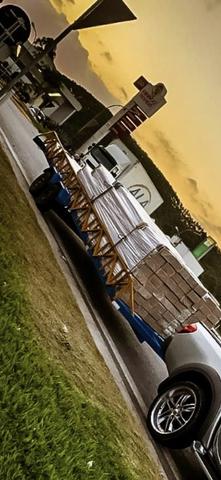 Carretinha prancha , transporte Pvc, calhas,