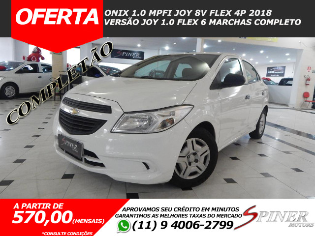Chevrolet Onix 1.0 Mpfi Joy 8v Flex 4p Completo Impecável