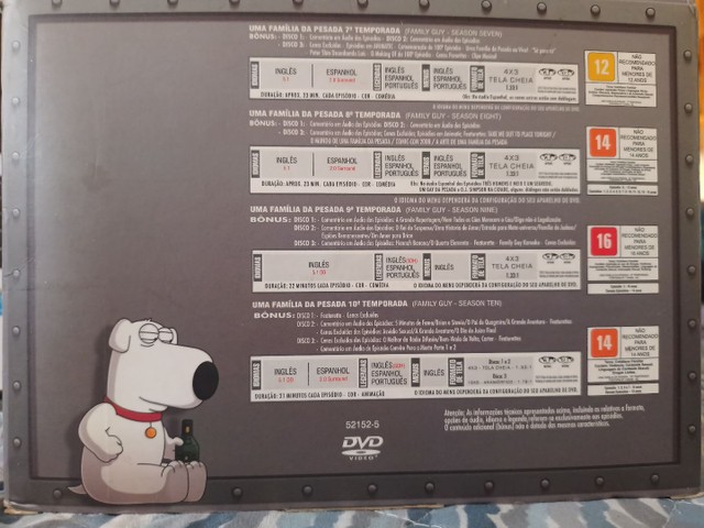 Box de DVDs contendo 10 temporadas do Family Guy - Foto 3