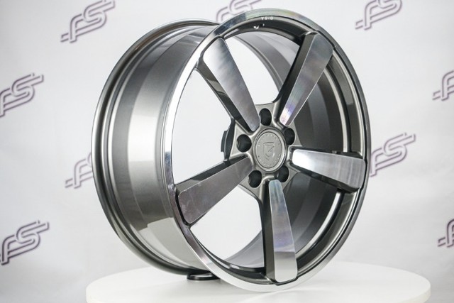 Jogo De Rodas Gisa Wheels K4-XZ P/911/ 992 Grafite Diamantado 5x130 - 20x8,5 e 21x11,5 - Foto 2