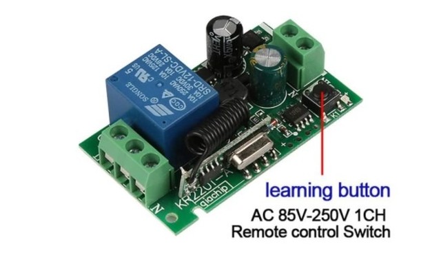 Controle Remoto Liga Desliga 1canal Lâmpada com Interruptor 220v  COD-AP108   - Foto 3