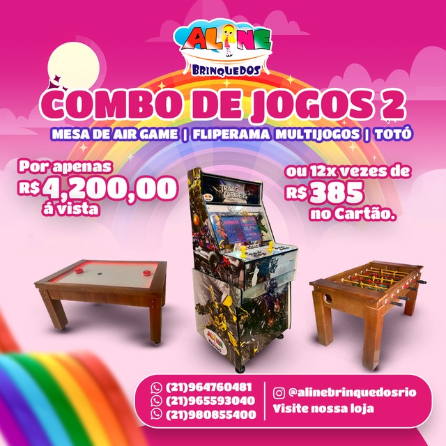 Air gueime fliperama multijogos totó profissional 