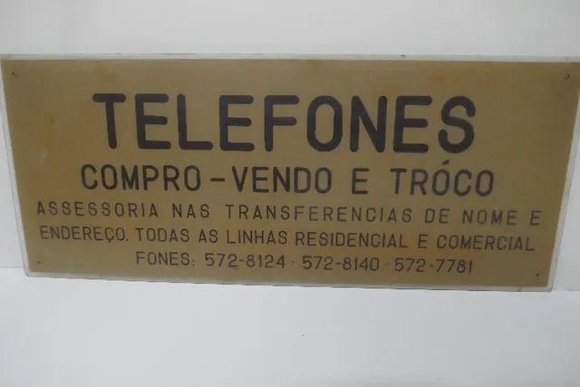 placa propaganda antiga.