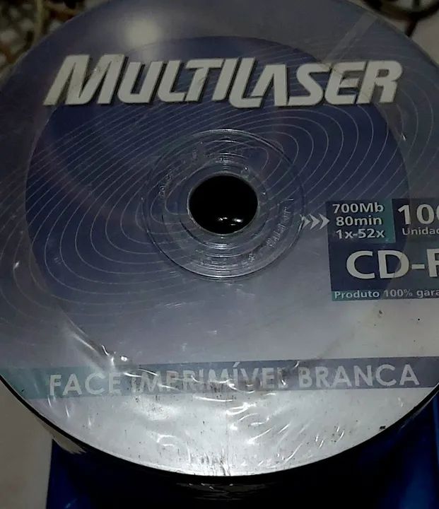 Mídia Virgem Imprimível CD Multilaser Printable<br>Impressão