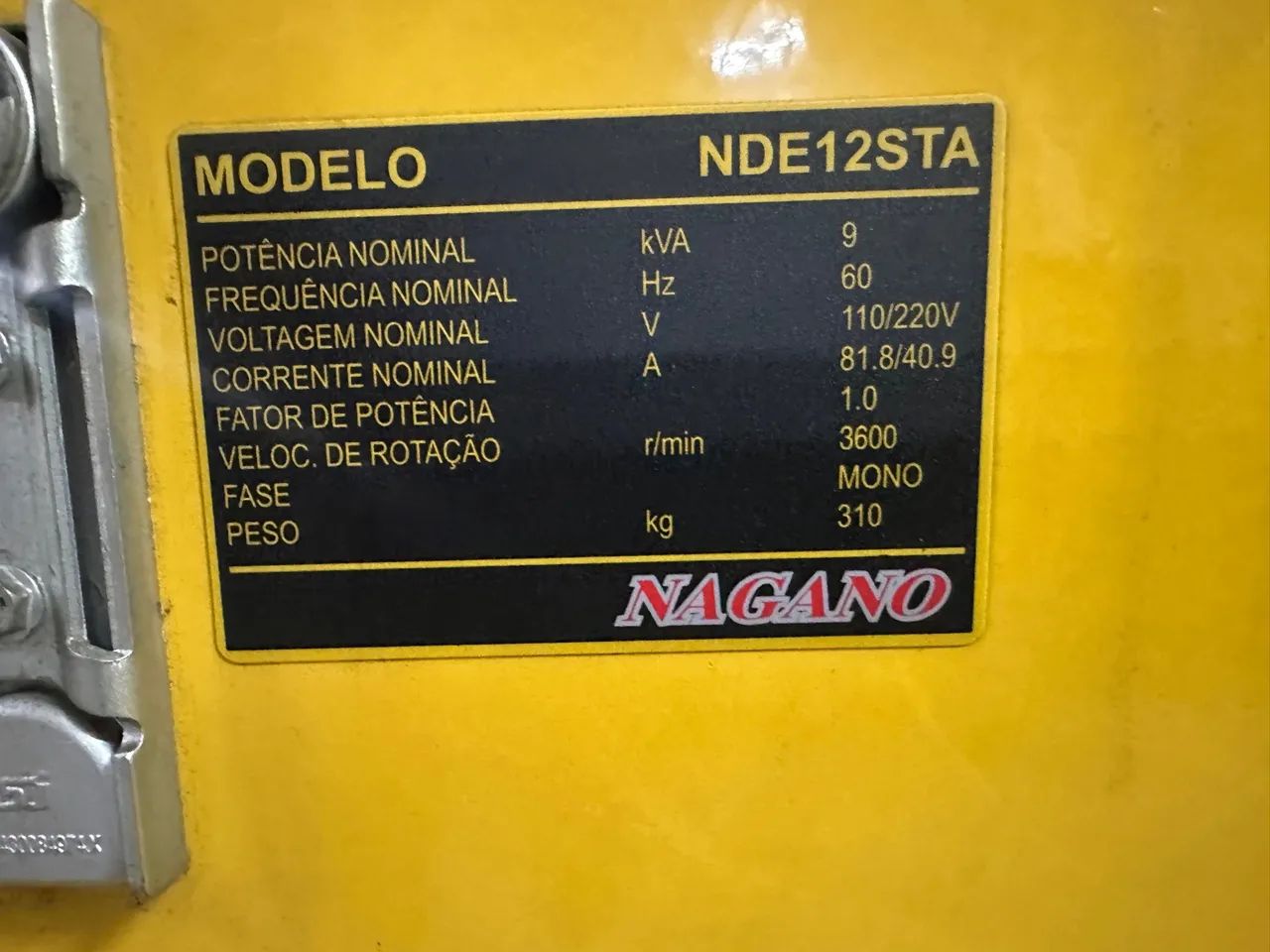 Gerador a Diesel Nagano NDE12STA - Foto 2