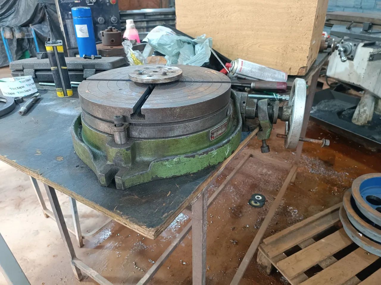 Mesa Rotativa para Torno