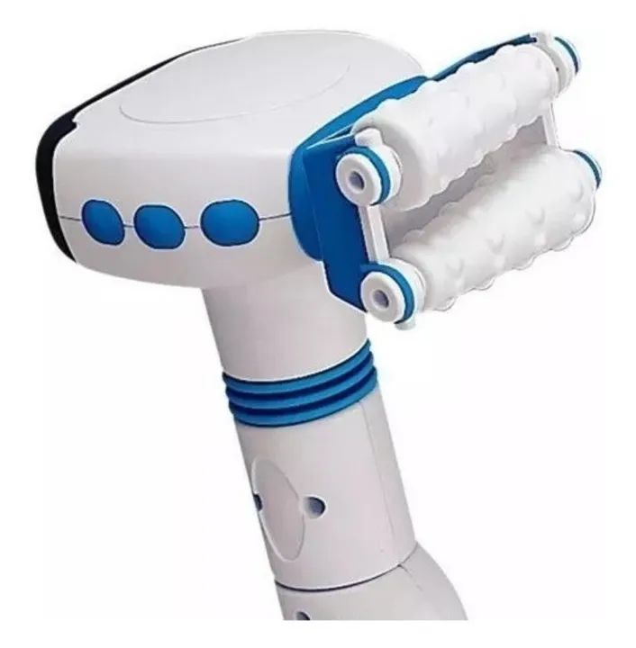 G-Tech Massageador Elétrico Com Infravermelho Bivolt Cor Branco/Azul 110V/220V - Foto 4