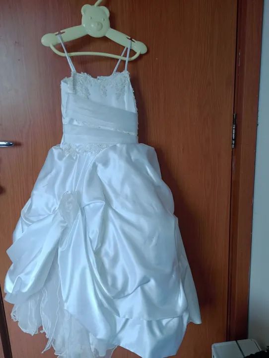 Vestido de festa branco (4 a 6 anos) - Foto 2