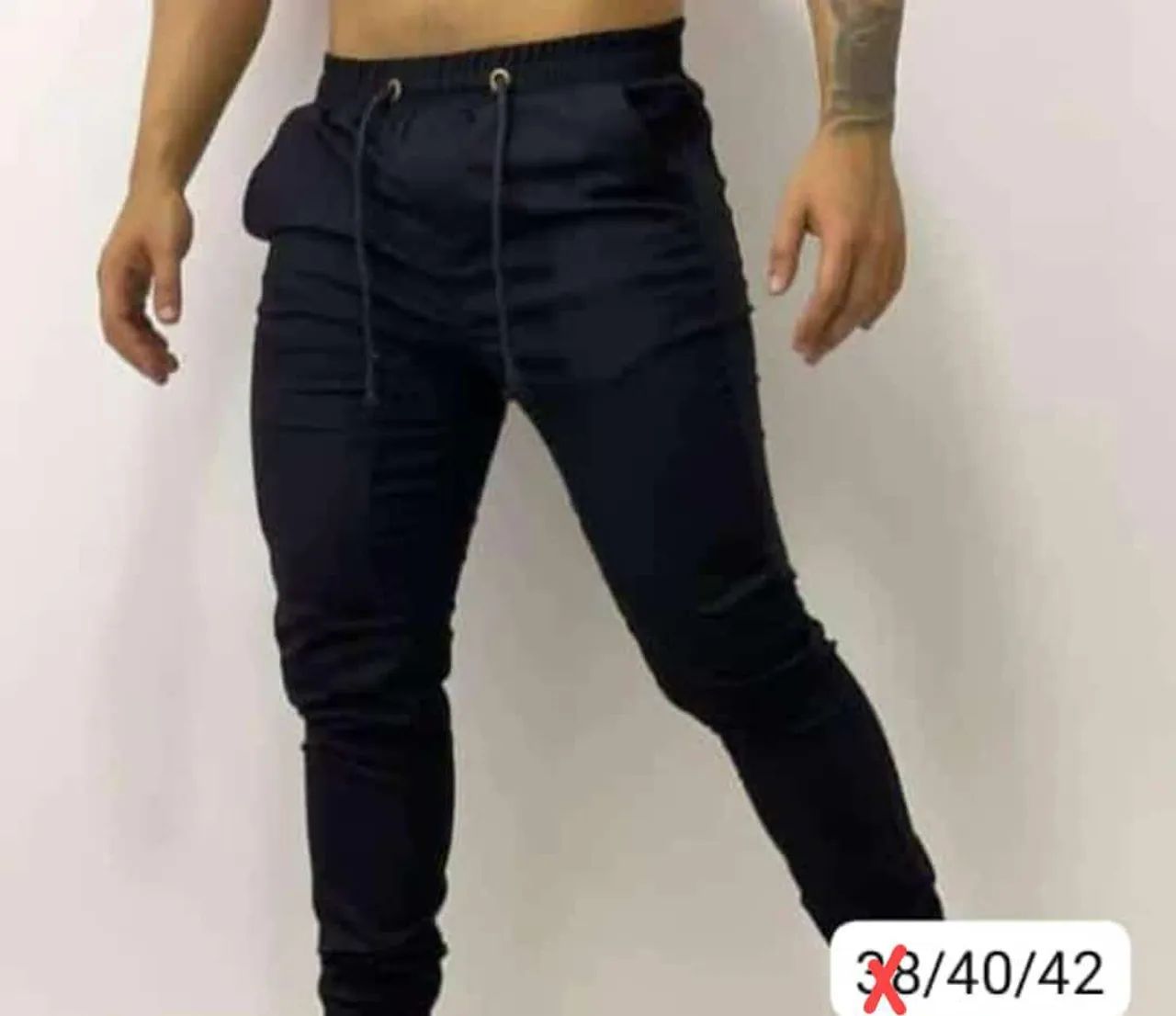 Calça Cargo Bege Masculina calça q vai cair muito bem em vc com certeza  - Foto 5