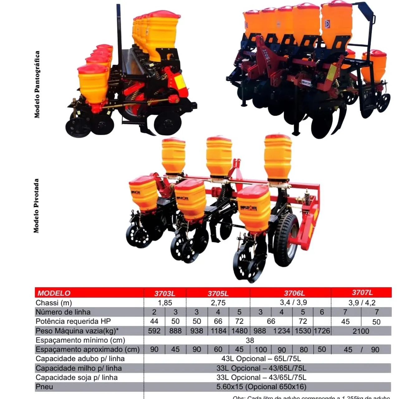 Plantadeiras novas 2, 3,4 linhas nova para trator  - Foto 2