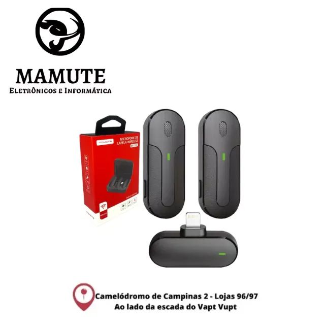 Microfone Duplo Lapela Sem Fio Plug And Play Tomate Mt-2216