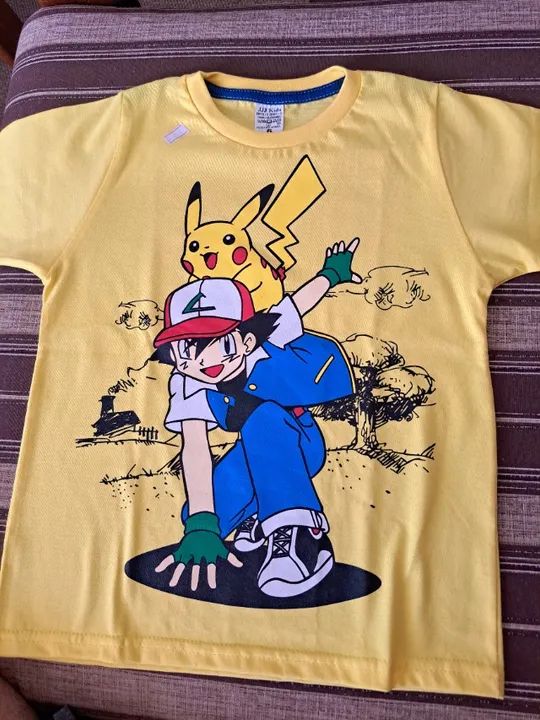 Camiseta infantil pokemon tamanho 6