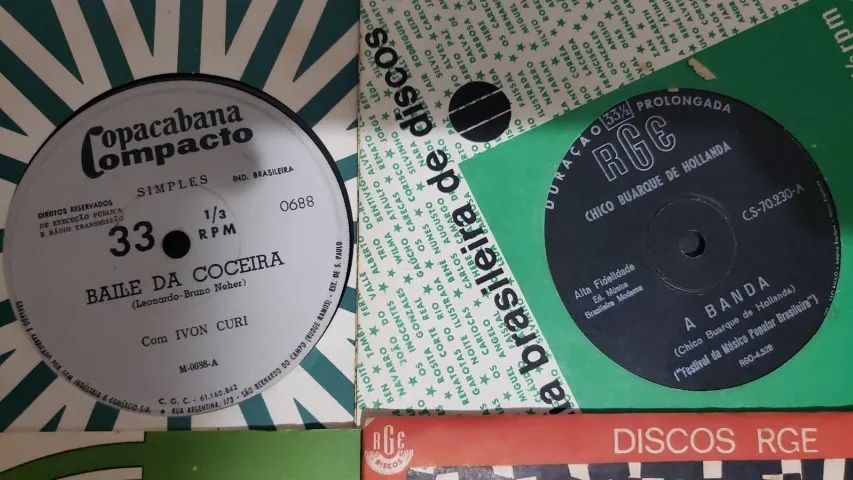 Discos de vinil compacrtos(4) cantores Brasil - Foto 3