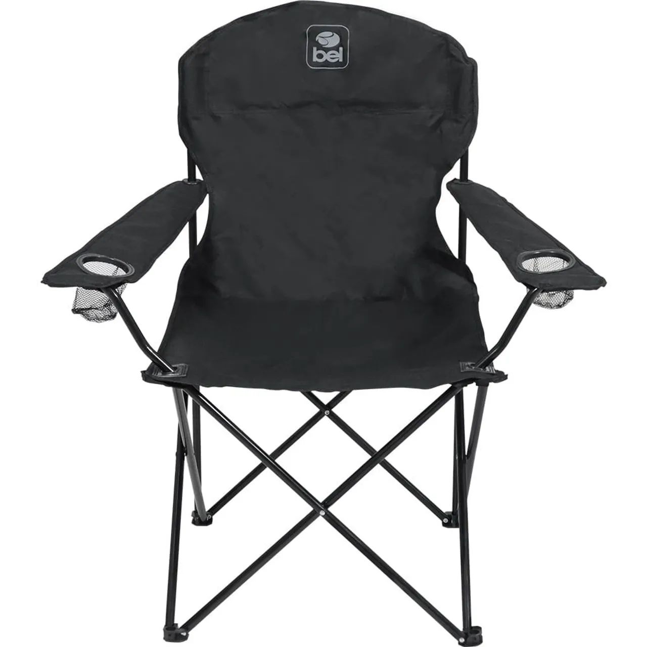 Cadeira de Camping Dobrável Araguaia Confort Max 150Kg Preta Bel (PRONTA ENTREGA) - Foto 2