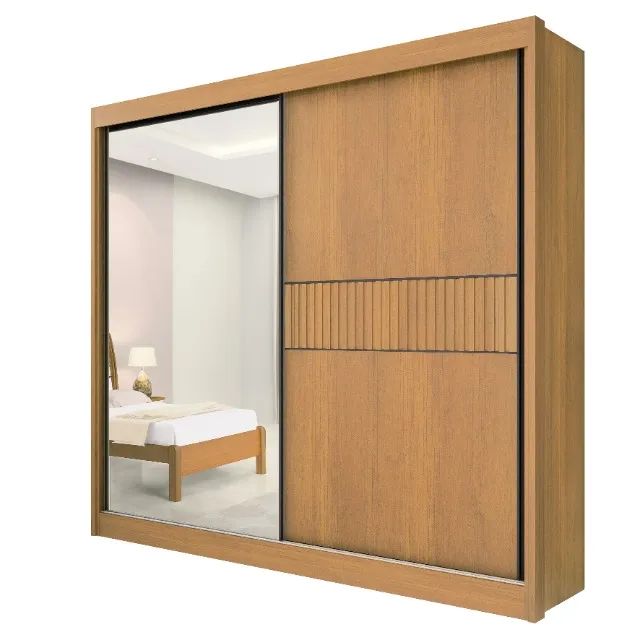 Guarda-Roupa 2 Portas Ripado  Korsa