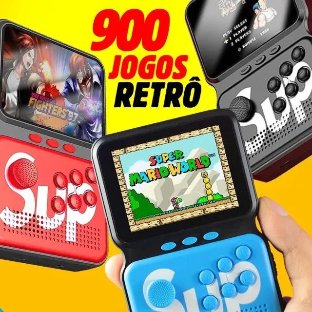 game portátil Ergonômico AY-006 com 900 jogos/produz tb em TVs/excelente mini Arcade - Foto 3