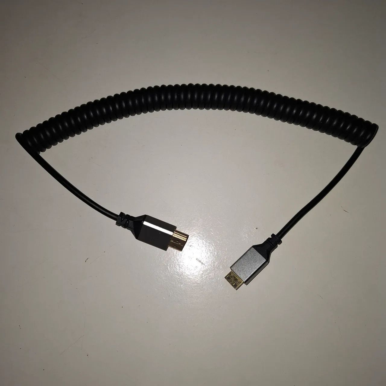 Cabo Hdmi Para Mini Hdmi Espiral Enrolado 60cm/2m - Foto 2