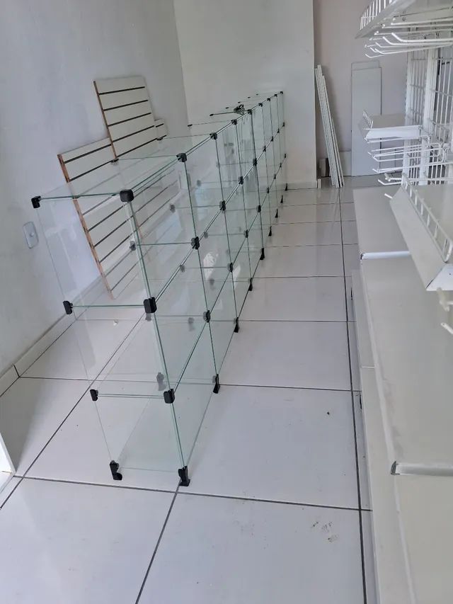 Balcões de vidro expositor gondolas para lojas 64311795265282122