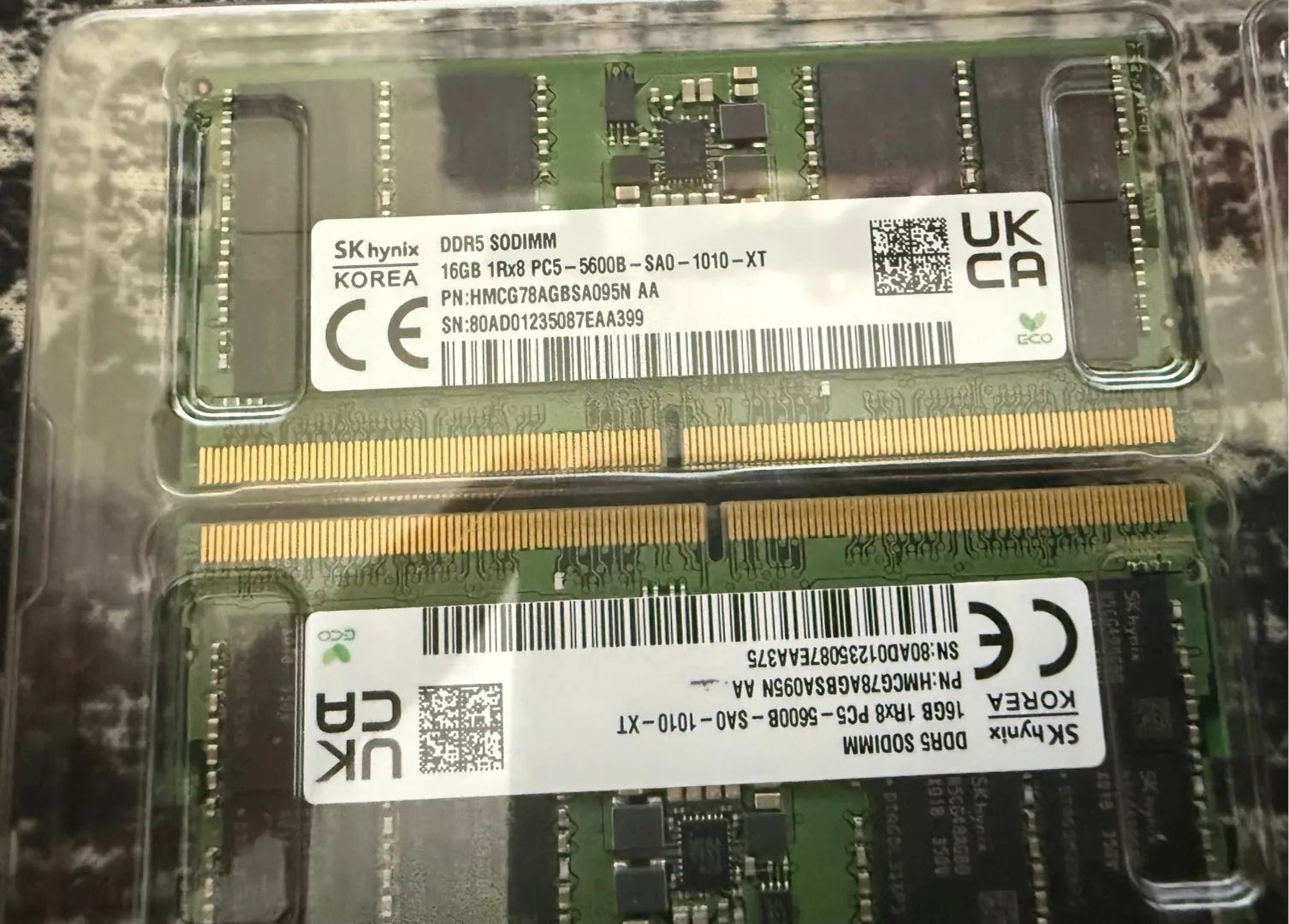 Memória 2x 16gb SODIMM DDR5 5600mhz Kit com 32gb