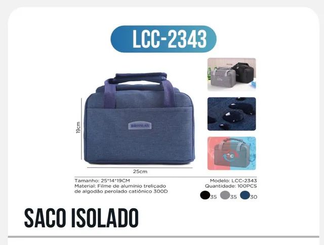 Bolsa Térmica Lancheira Academia e Passeio