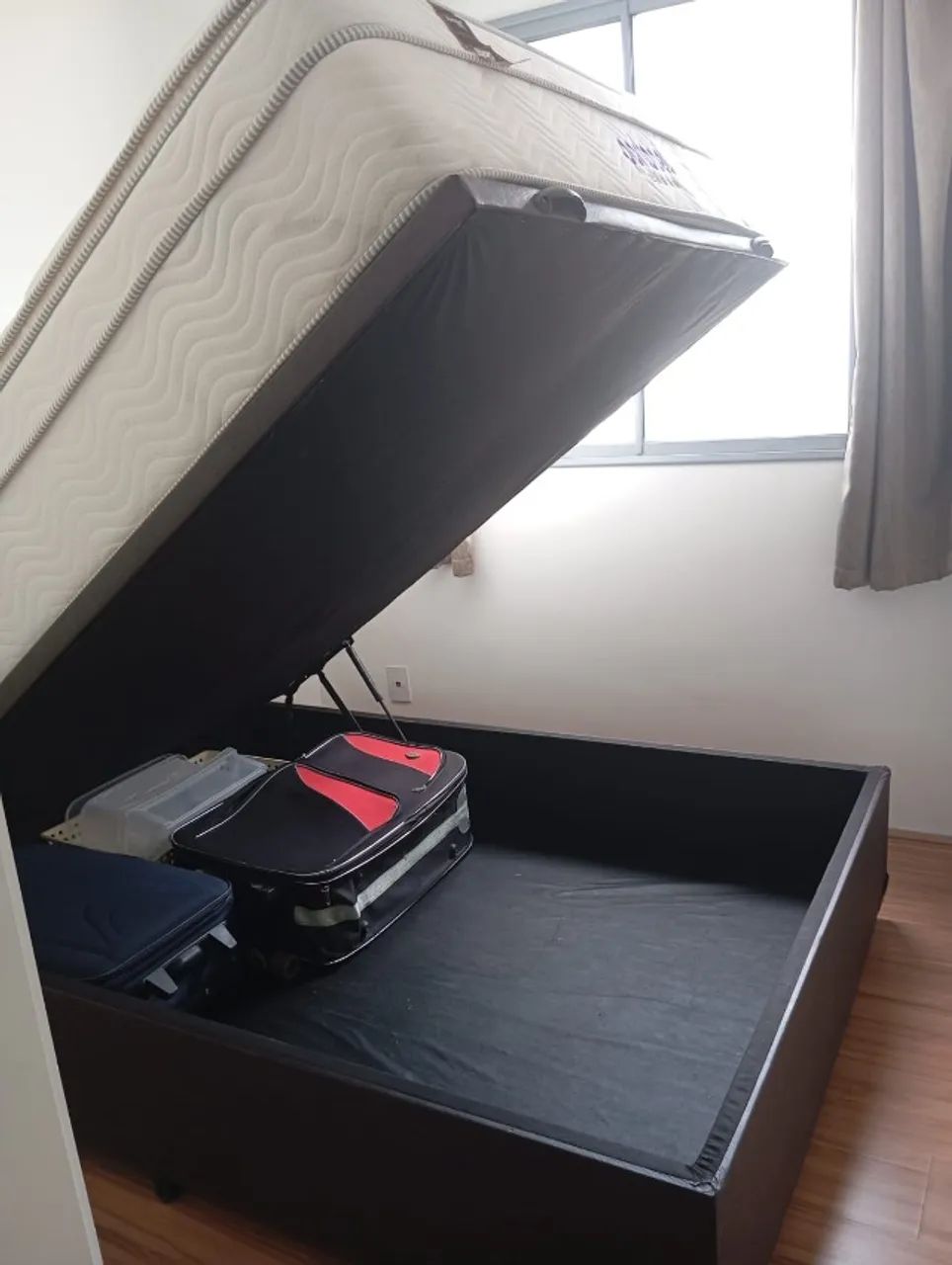 Kit Cama Box Baú Casal com Colchão Portobel