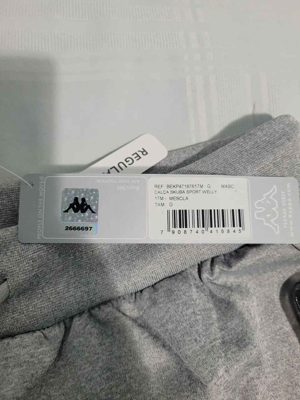 CALÇA MASCULINA KAPPA SKUBA SPORT - Cinza - Foto 3