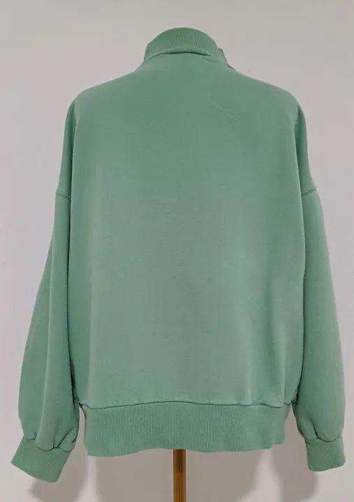 Moletom Oversized Verde Menta Gola Alta - HERING - Foto 3