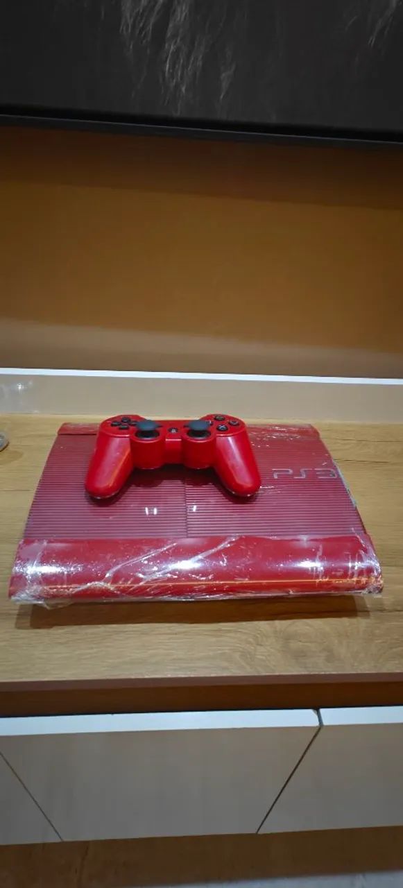 Playstation 3 Vermelho com 02 Controles. - Foto 5