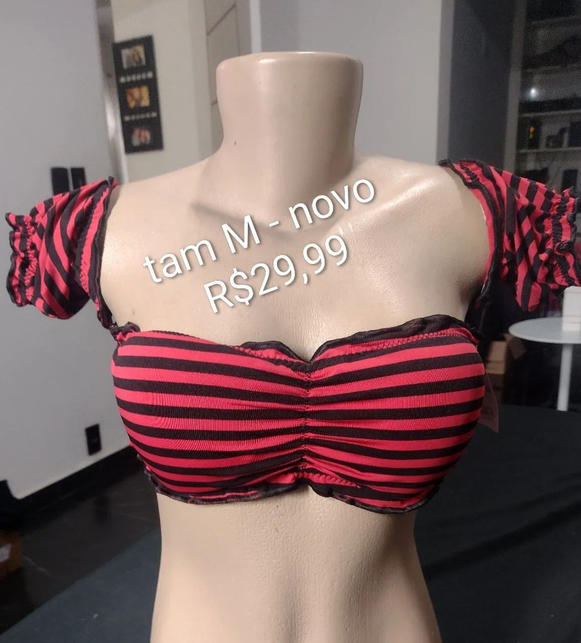 Bustier com bojo Tam M 