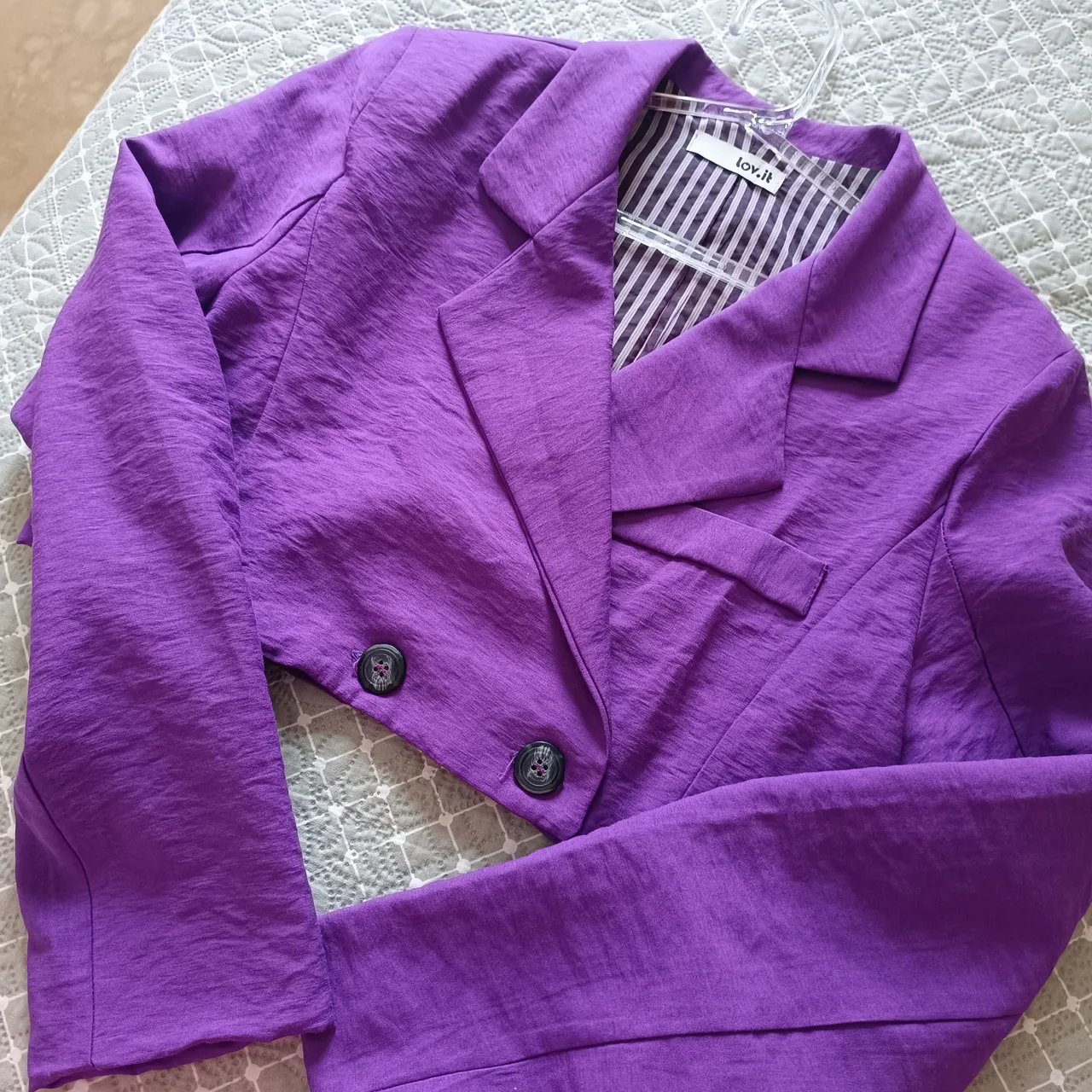 Blazer roxo elegante