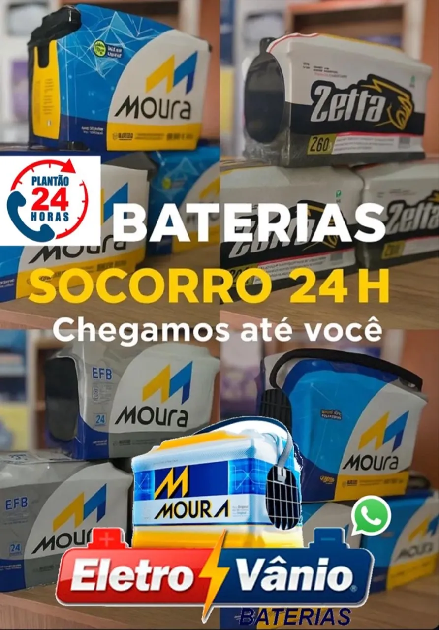 Disk Baterias 24 horas Florianópolis SC Eletro Vanio
