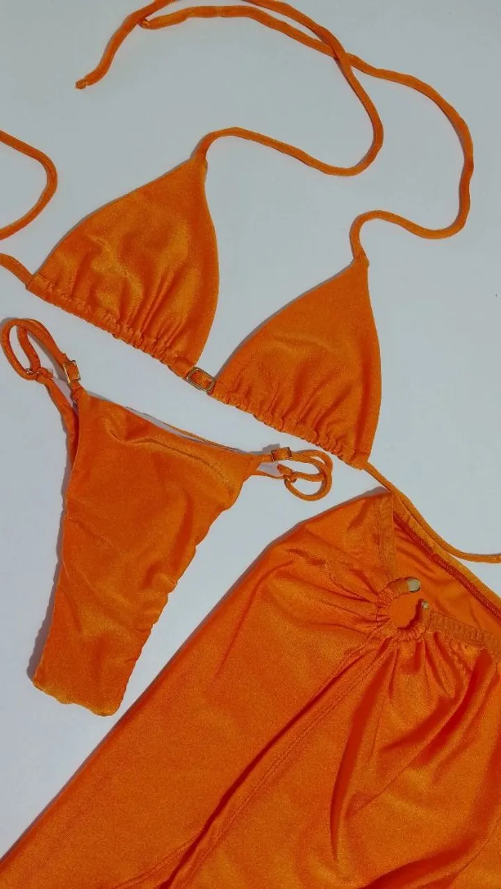 Biquíni Laranja Neon - Verão 2024