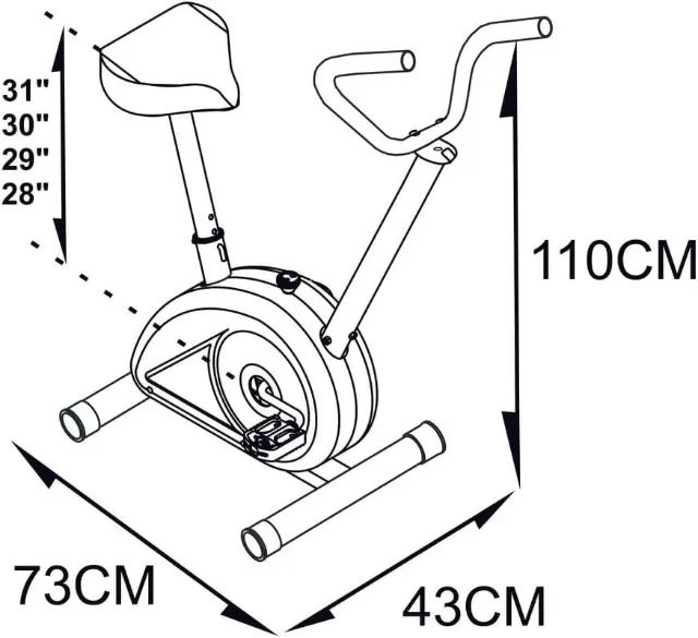 Bicicleta Ergométrica, tração mecânica, Preto - Nova ( Lacrada) - Foto 4