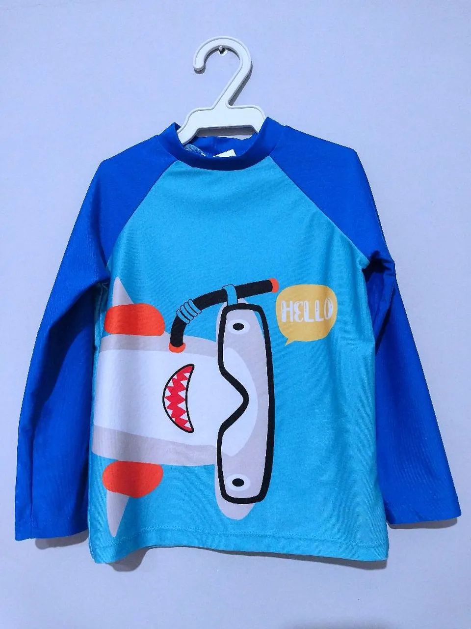 Conjunto de Roupa de Praia Infantil - Menino - Shark - Foto 2
