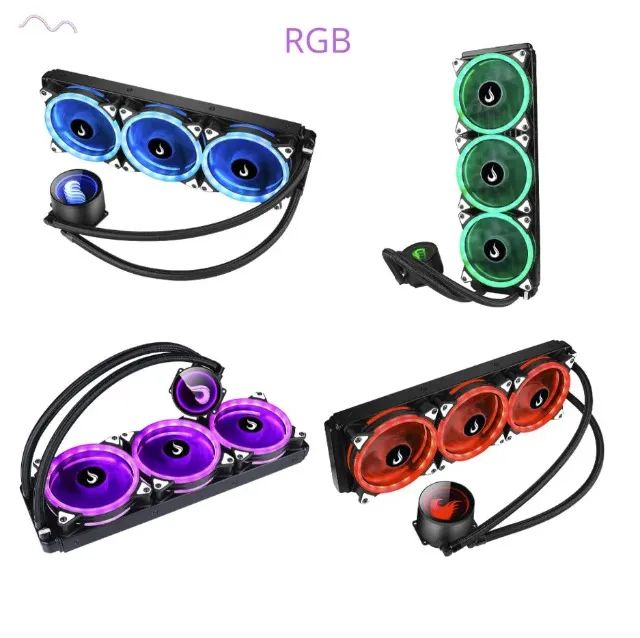 Water Cooler Rise Mode, RGB, 360mm, AMD/Intel, Preto, Novo, Lacrado - Foto 2