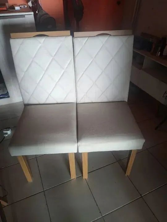 Kit 2 Cadeiras Giulia Estofadas Tecido Veludo Boareto