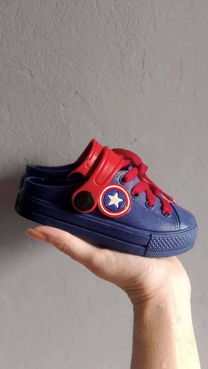 Tênis Infantil Azul Capitão América - Foto 2