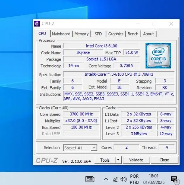 kit upgrade 6ª geração placa mae lga 1151 + intel i3 6100 + memoria DDR4 4GB + Coller - Foto 5