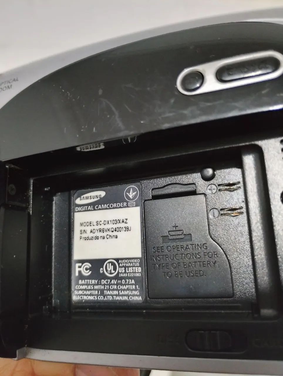 Filmadora Samsung sem bateria  - Foto 4