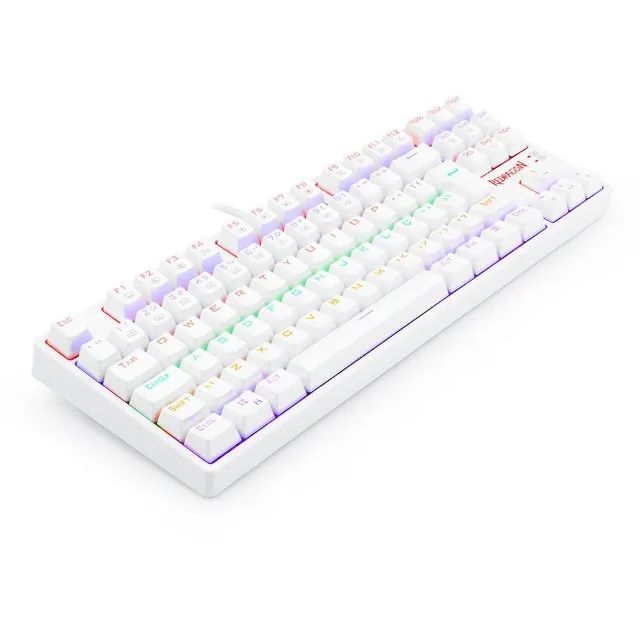 Teclado Mecânico 80% Redragon Daksa White Rainbow Switch Blue - WZetta - Foto 3