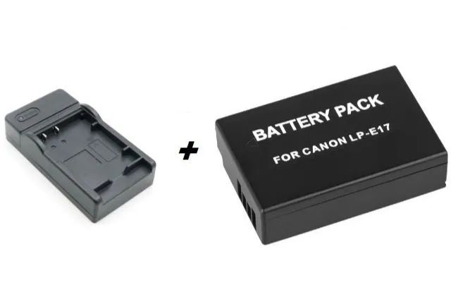 Carregador e Bateria para Câmera Canon LP-E17