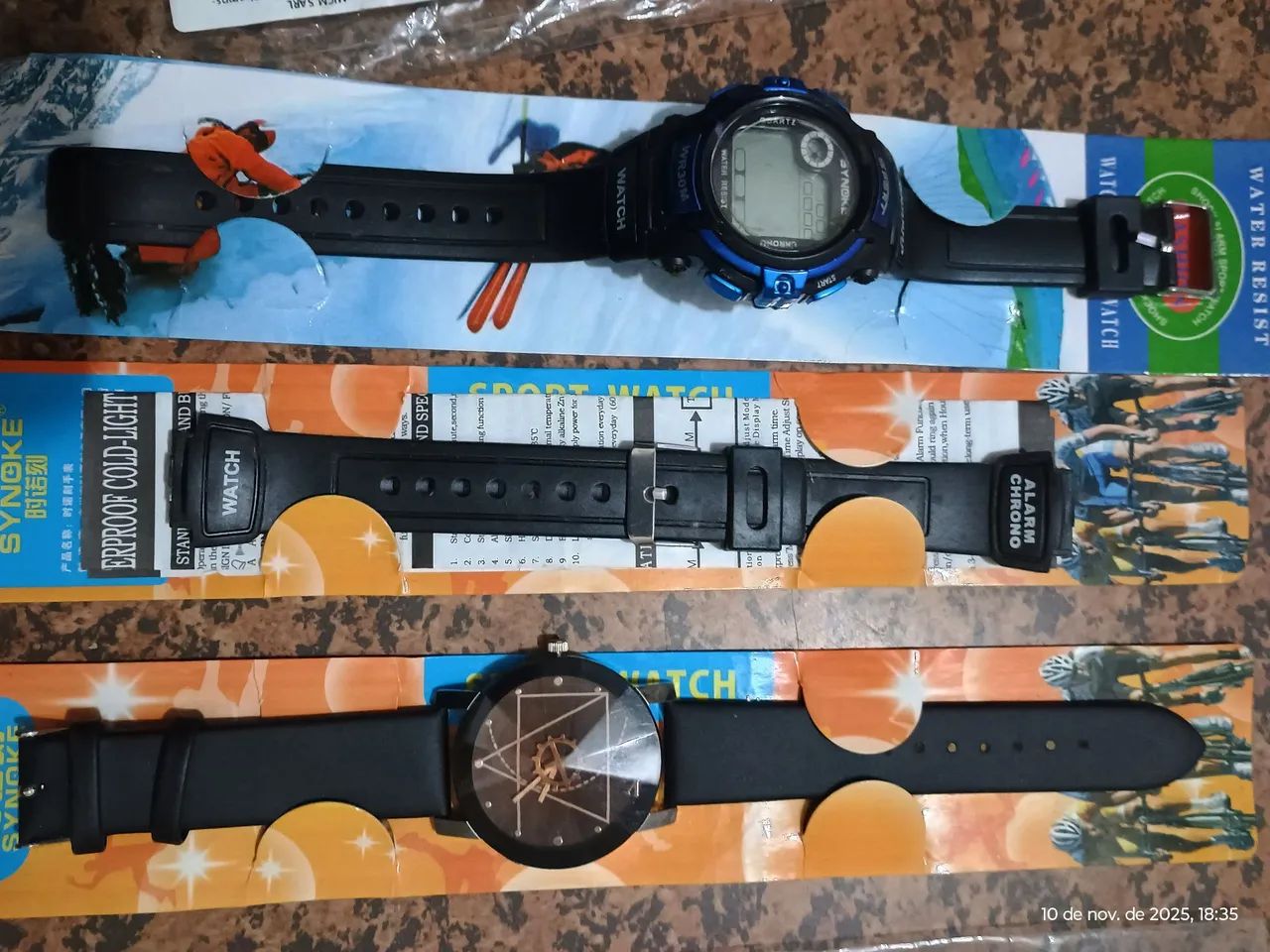 Novos. Kit 2 relógios : 1  masculino + 1 feminino.Novos - Foto 4