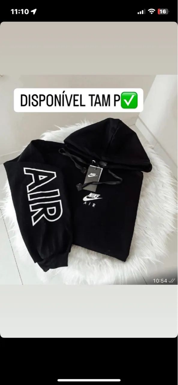 Blusa moletom tamanho P e M