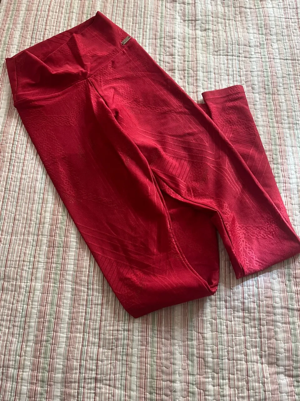 Calça Legging Vermelha Fitness
