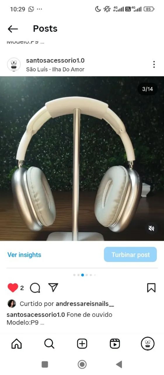 Fone de Ouvido Sem Fio P9 - Foto 3
