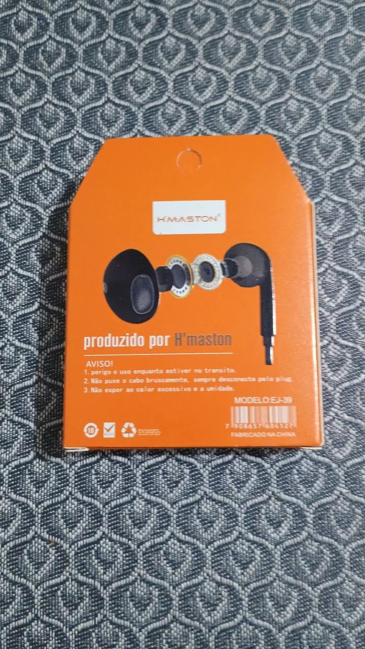 Fones de Ouvido Intra-auricular com Fio - H'MASTON EJ-89 - Foto 2