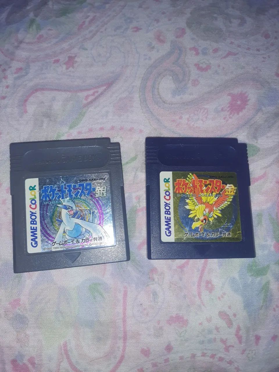 Pokemon silver e pokemon gold para Game Boy Color japonês original(leia o anuncio)