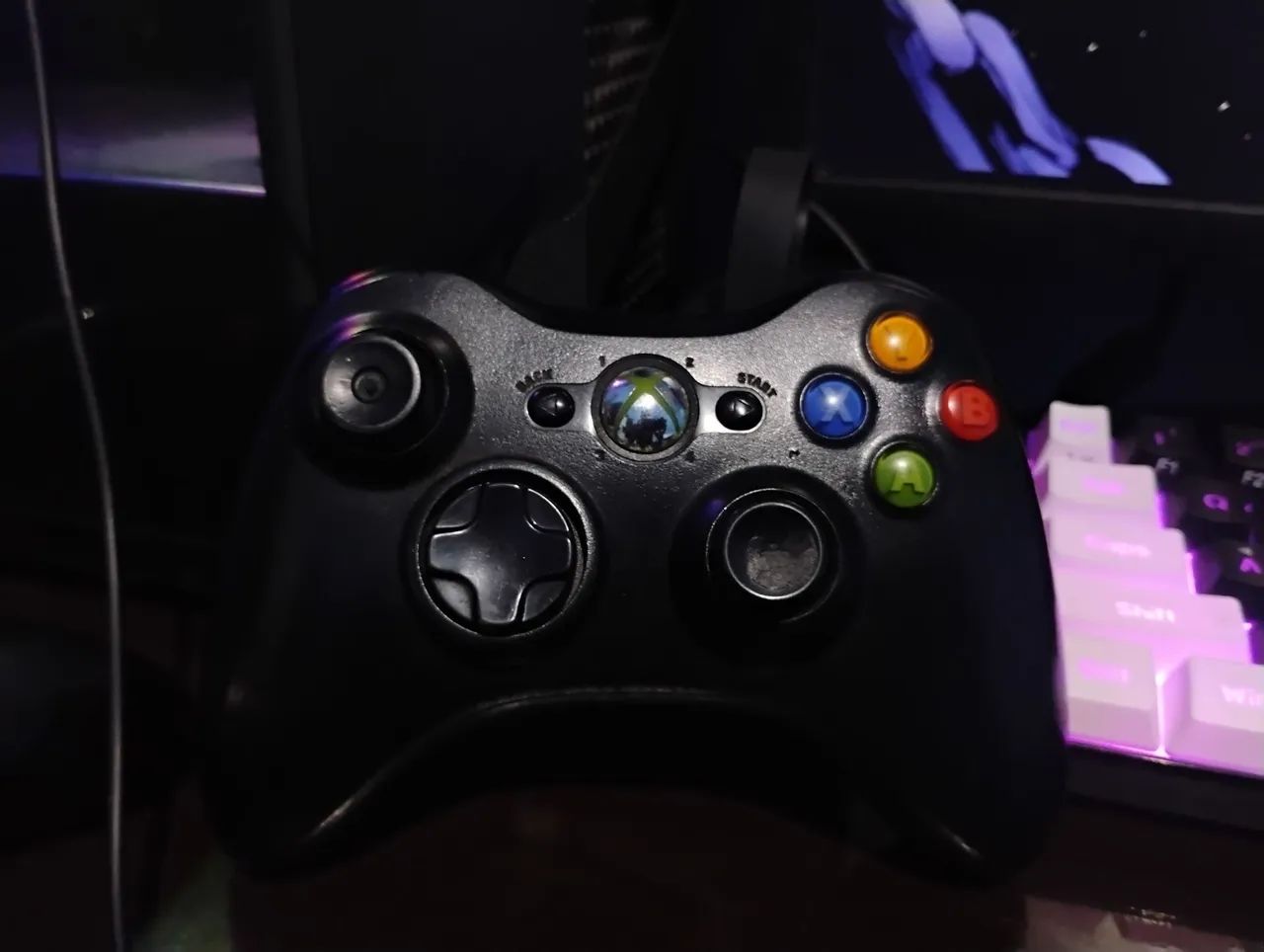 Controle Xbox 360 Wireless Preto - Foto 2