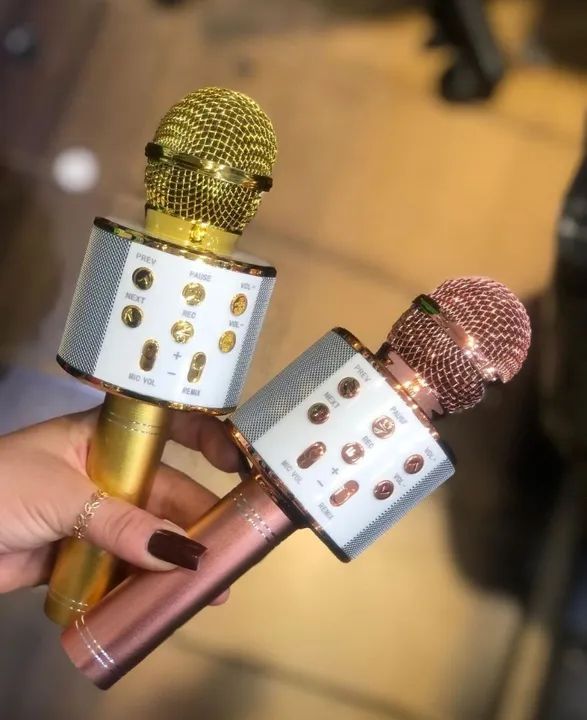 Microfone Karaoke Novo 